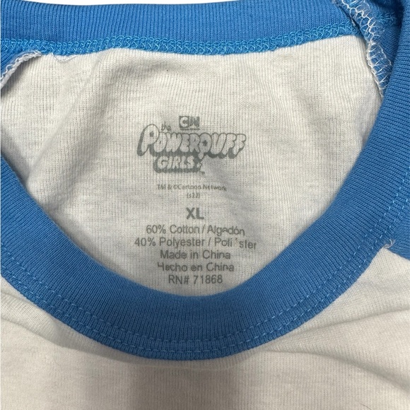 NWOT Powerpuff Girls Cropped Ringer Baby Tee Size XL - Picture 6 of 6